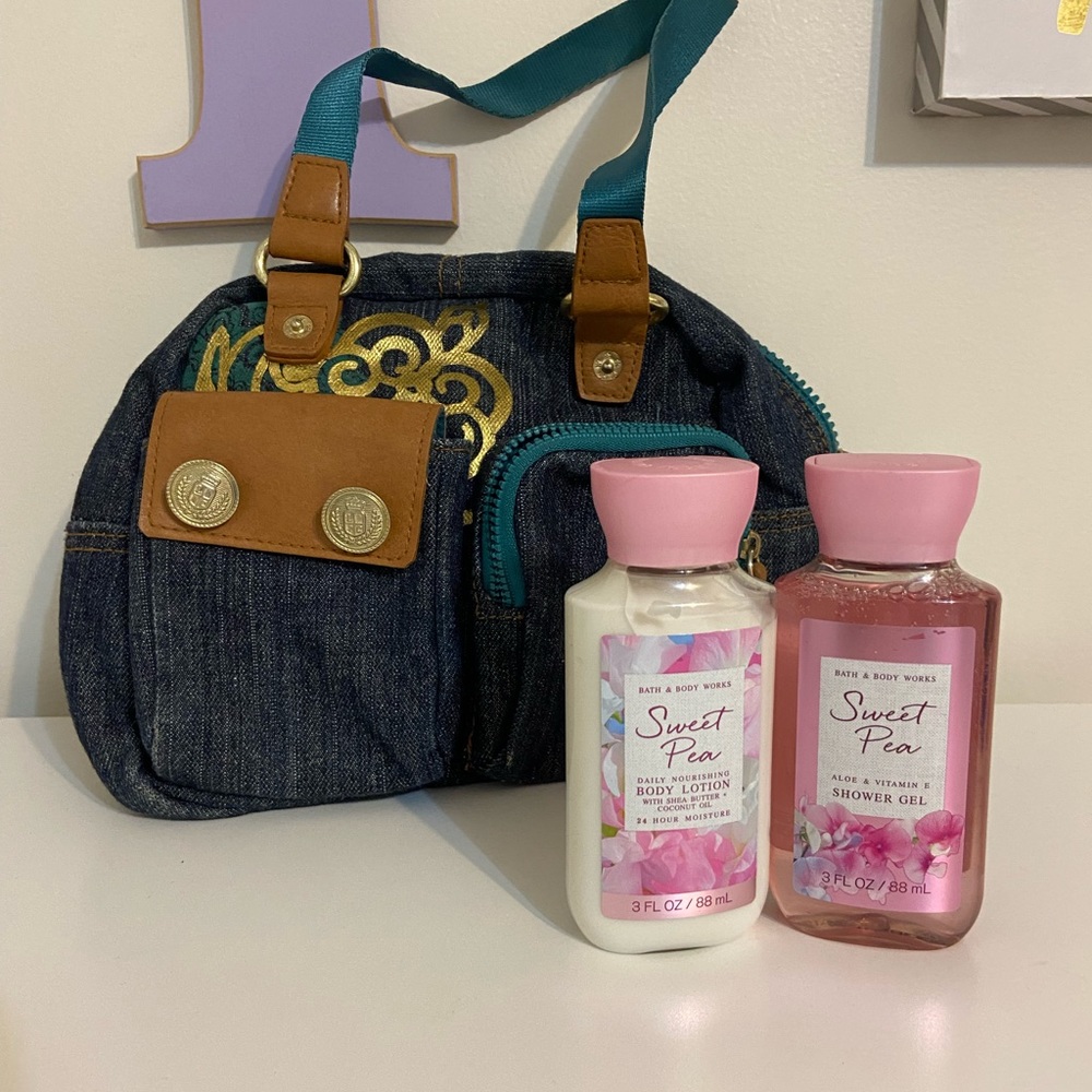 Bath and body works sweat pea bundle baguette